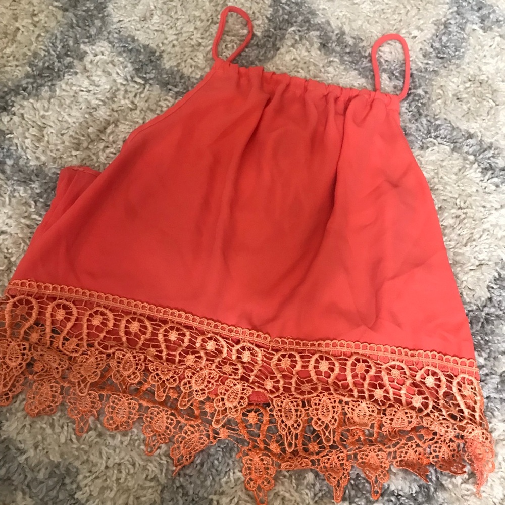 Crop lace top